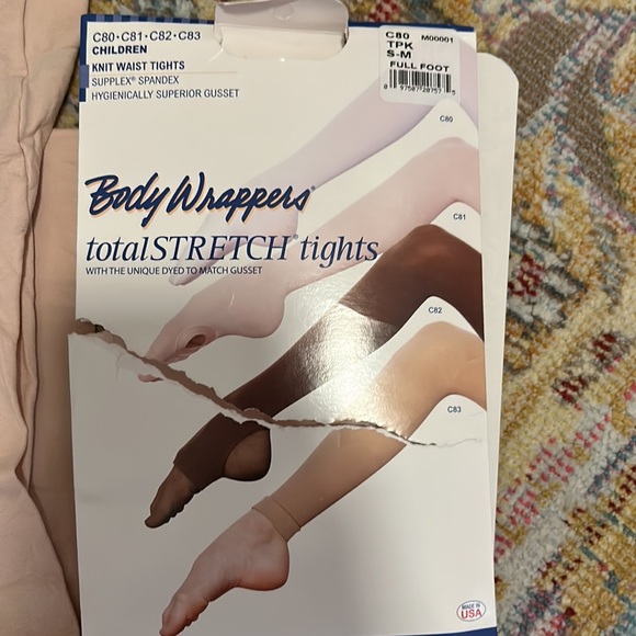 Brand new Body Wrappers Total Stretch Tights C80 Childrens Footed - Picture 2 of 2
